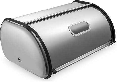 bread box stainless steel|brushed stainless steel bread bin.